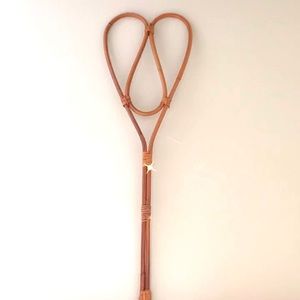 Vintage rattan rug beater